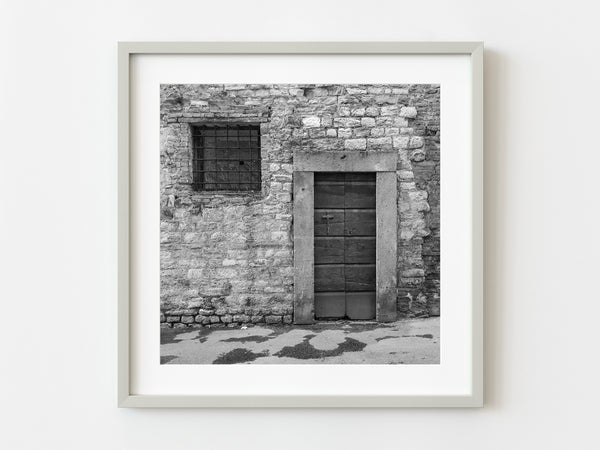 Old Tuscan Door with Cross | Photo Art Print fine art photographic print