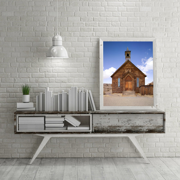 Old wooden church Bodie California | Photo Art Print fine art photographic print