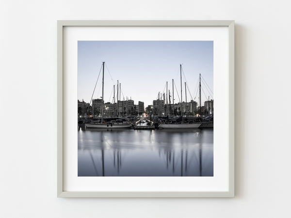 One Ocean Port Vell marina at dawn Barcelona Spain | Photo Art Print fine art photographic print