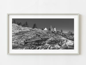Pemaquid Point Lighthouse from the rocks | Photo Art Print fine art photographic print