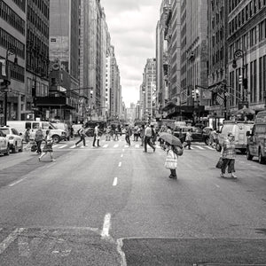 People walking W39th street New York City hot summer | Photo Art Print fine art photographic print