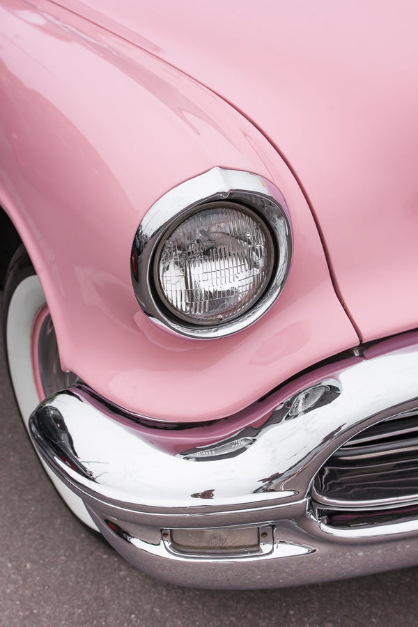 Pink Oldsmobile Super 88 Holiday Coupe car 1956 | Photo Art Print fine art photographic print