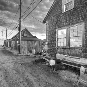 Quite street at a Marthas Vineyards fishing village | Photo Art Print fine art photographic print