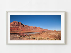 Railway line in the American Southwest | Photo Art Print fine art photographic print