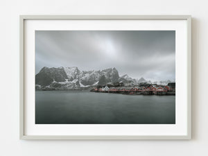 Red cabins Sakrisoya Norway | Photo Art Print fine art photographic print