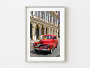 Red classic taxi cars streets of Havana Cuba | Photo Art Print fine art photographic print