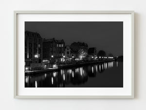 Riverfront at night Gdansk Poland | Photo Art Print fine art photographic print