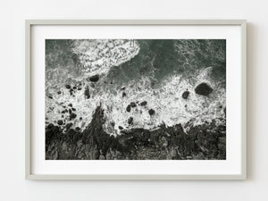 Rock formations Kostbergan Beach Aerial | Photo Art Print fine art photographic print