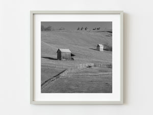 Rolling hills in Romanian farmland | Photo Art Print fine art photographic print