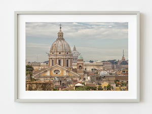 Rome overview with several domes | Photo Art Print fine art photographic print