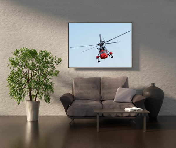 Royal Navy Sea King Rescue Helicopter | Photo Art Print fine art photographic print