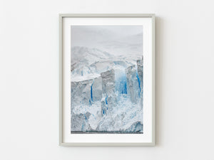 Rugged snow and ice cliffs formations in Antarctica | Photo Art Print fine art photographic print