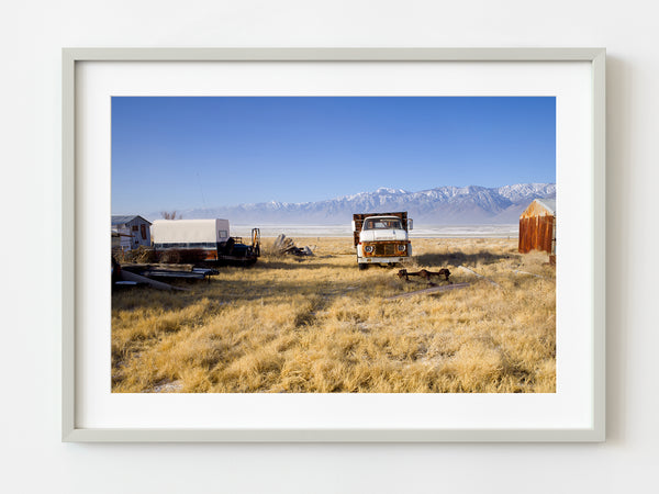 Rusty farm equipment and old vehicles | Photo Art Print fine art photographic print