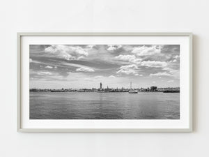 Sault Ste Marie Michigan viewed from a Canadian Side | Photo Art Print fine art photographic print