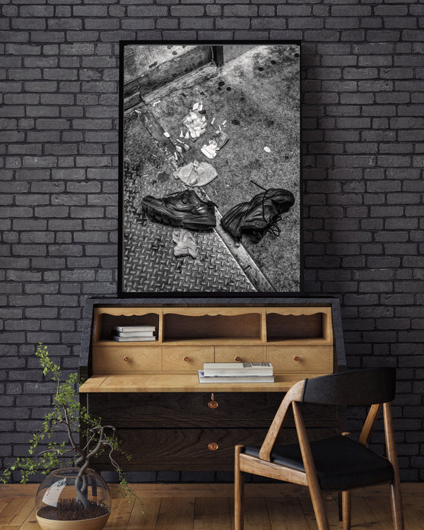 Shoes found in the streets of New York | Photo Art Print fine art photographic print