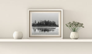 Sky is filled with smoke Northern Ontario forest fire | Photo Art Print fine art photographic print