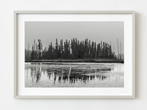 Sky is filled with smoke Northern Ontario forest fire | Photo Art Print fine art photographic print