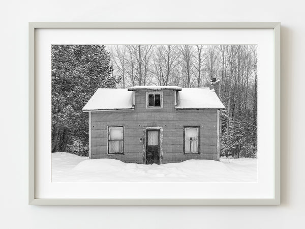 Small rundown home in rural Ontario | Photo Art Print fine art photographic print