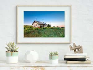 Small single room home abandoned and overgrow | Photo Art Print fine art photographic print