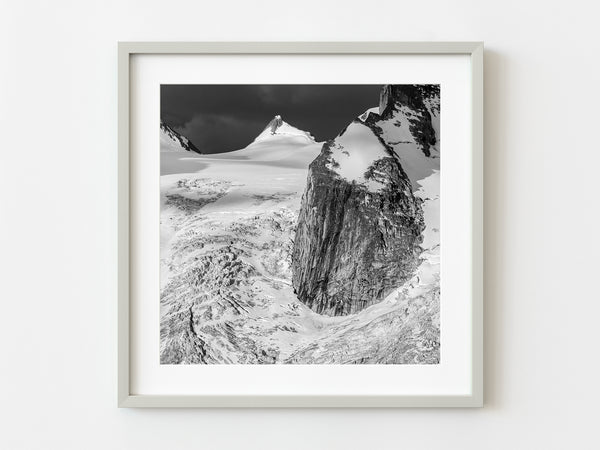 Snow and glacier covered mountain | Photo Art Print fine art photographic print