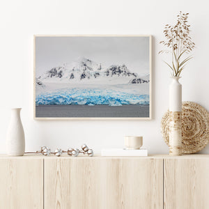 Snow and ice collapsing on its own weight Antarctic landscape | Photo Art Print fine art photographic print