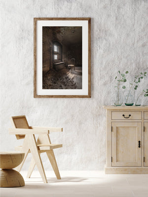 Inside the abandoned staff quarters at Ellis Island