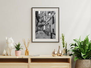 Streets of Barcelona Spain in the early morning | Photo Art Print fine art photographic print