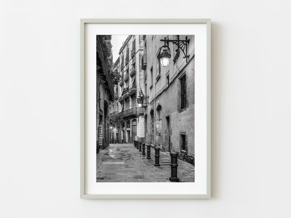 Streets of Barcelona Spain in the early morning | Photo Art Print fine art photographic print