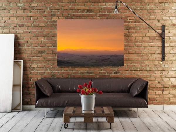 Sun drenched sky over Tuscan landscape | Photo Art Print fine art photographic print