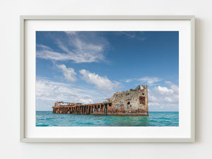 The huge sunken ship SS Sapona out of the water | Photo Art Print fine art photographic print