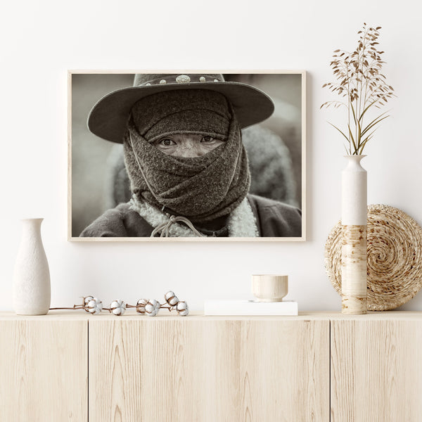 Tibetan Man In Mask | Photo Art Print fine art photographic print