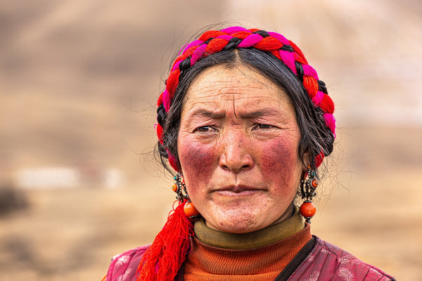 Tibetan woman portrait | Photo Art Print fine art photographic print