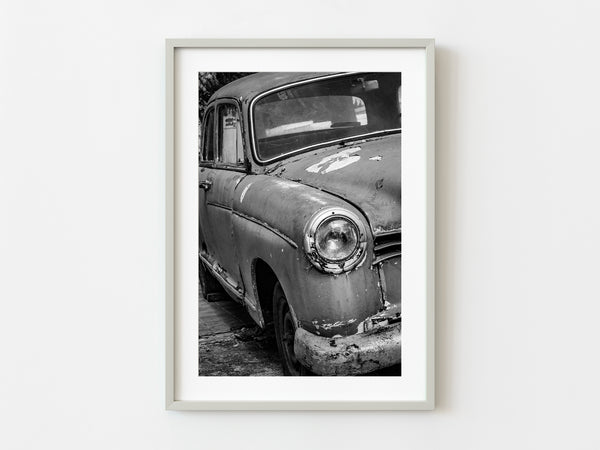 Timeless Classic Car Abandoned on Uruguay Streets | Photo Art Print fine art photographic print