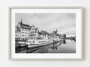 Tour boats docked Gdansk Poland | Photo Art Print fine art photographic print