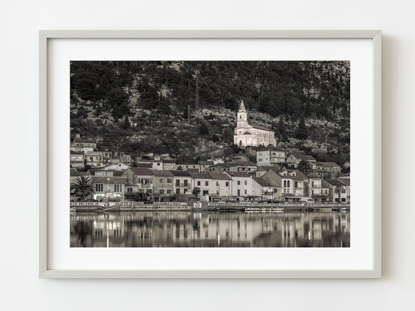 Town Komin reflection in Neretva river | Photo Art Print fine art photographic print