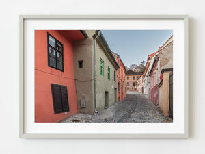 Transylvania historic buildings at dawn | Photo Art Print fine art photographic print