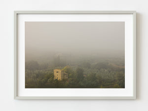 Tuscan buildings in the fog | Photo Art Print fine art photographic print