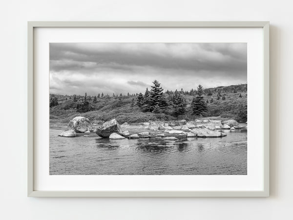 Unique landscape of the Nova Scotia shore with large rocks | Photo Art Print fine art photographic print