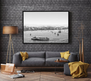 Venetian public waterbus on the Grand Canal in Venice | Photo Art Print fine art photographic print