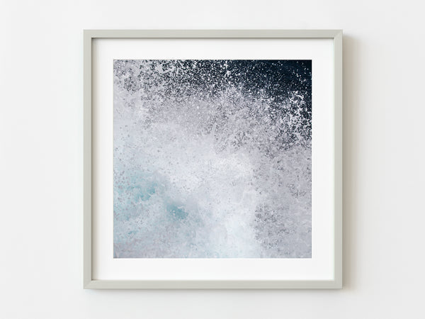 Violent ocean water crashing closeup | Photo Art Print fine art photographic print