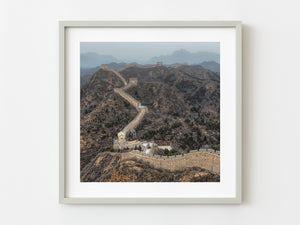 Wall of China through mountains | Photo Art Print fine art photographic print