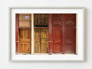 Wall of doors Trinidad Cuba | Photo Art Print fine art photographic print
