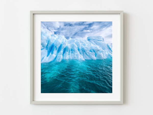 Weird natural abstract patterns on the Antarctic iceberg | Photo Art Print fine art photographic print