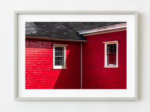 Windows in red house Lunenburg Nova Scotia | Photo Art Print fine art photographic print