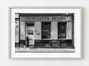 Woman walks by Sutcliffe House Dublin Ireland | Photo Art Print fine art photographic print