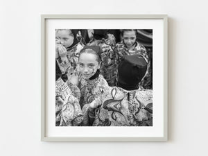 Young girl with face paint at Tuscan Wine Festival | Photo Art Print fine art photographic print